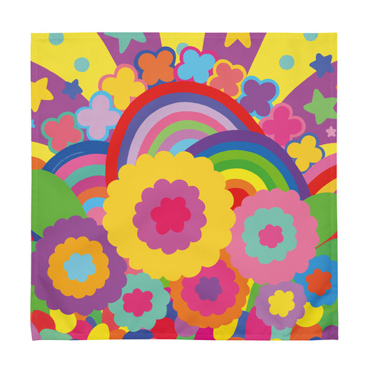 "Optimism Blossoms" Floral Close-up Cloth Napkin Set