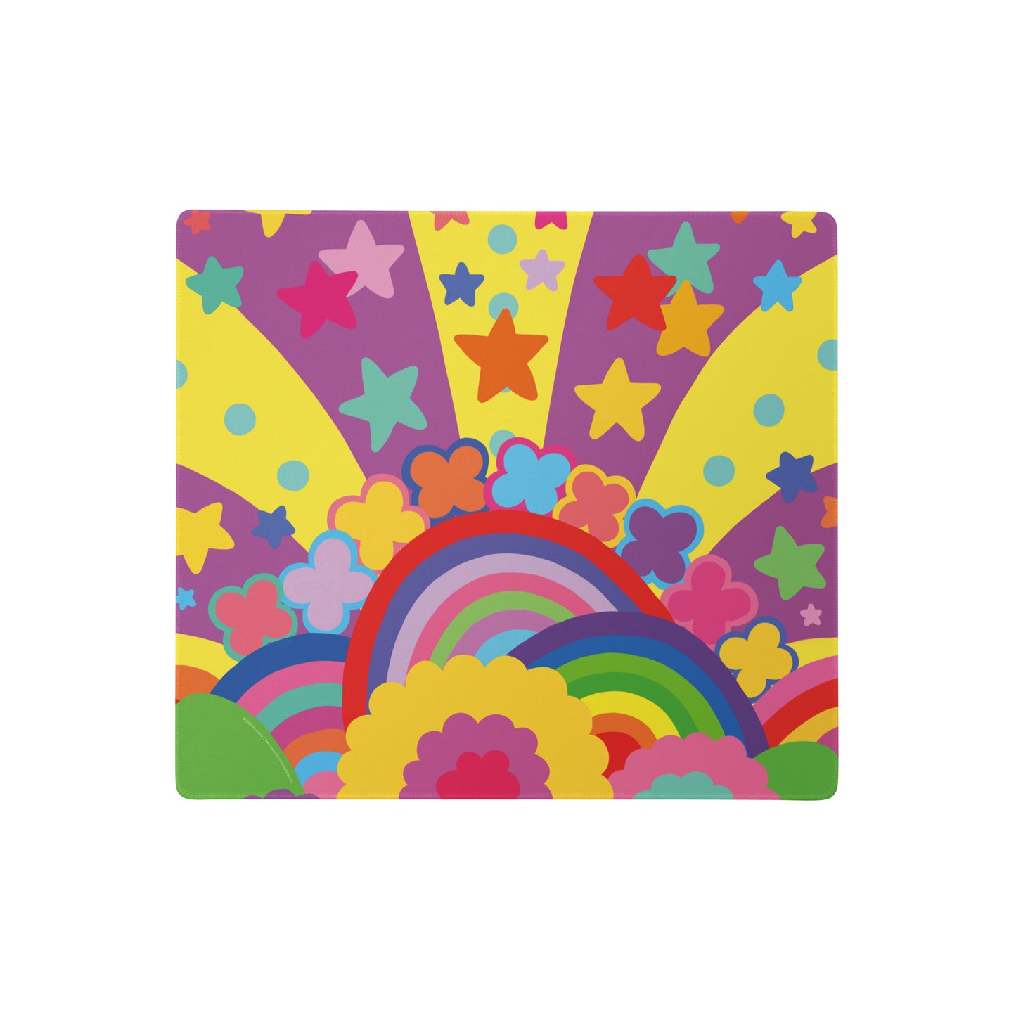 "Optimism Blossoms" Starry Starry Floral Blossoms Gaming Mouse Pad