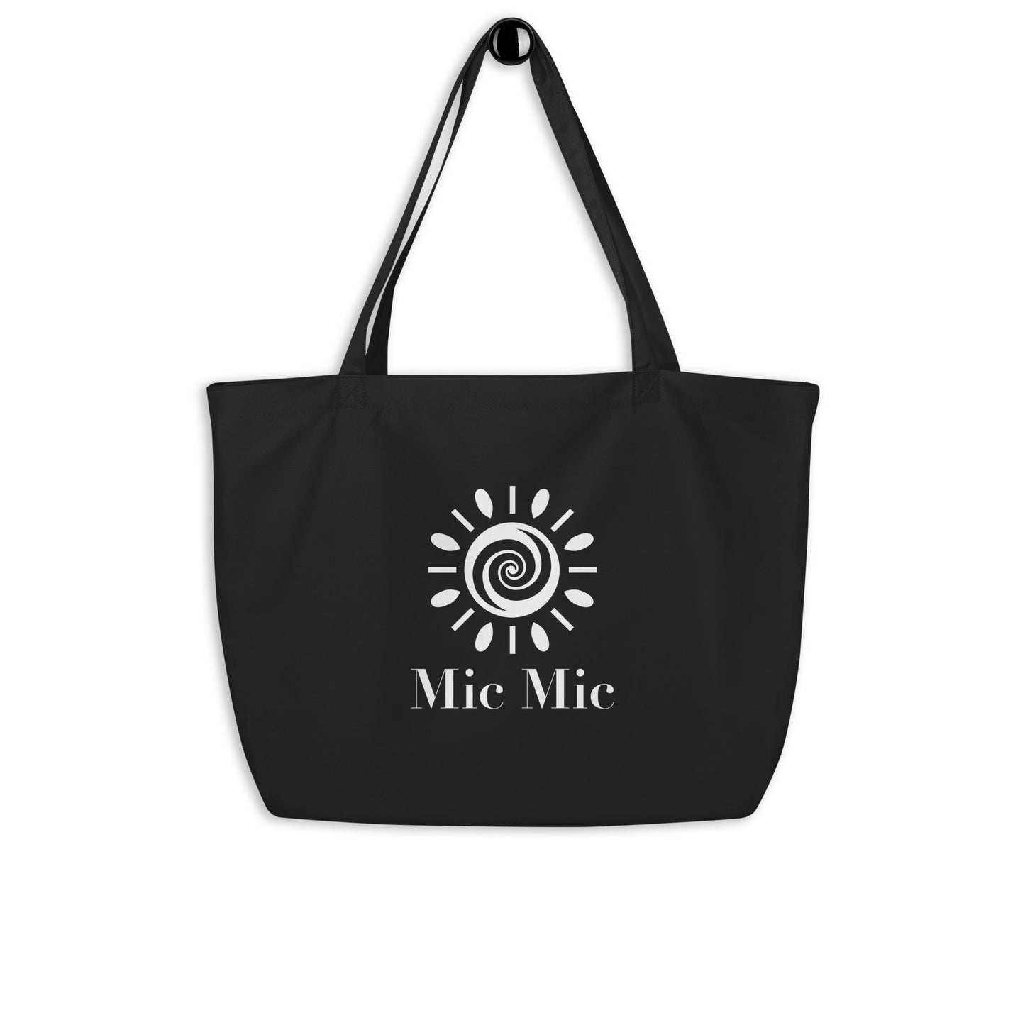 "Optimism Blossoms" Large Organic Tote Bag