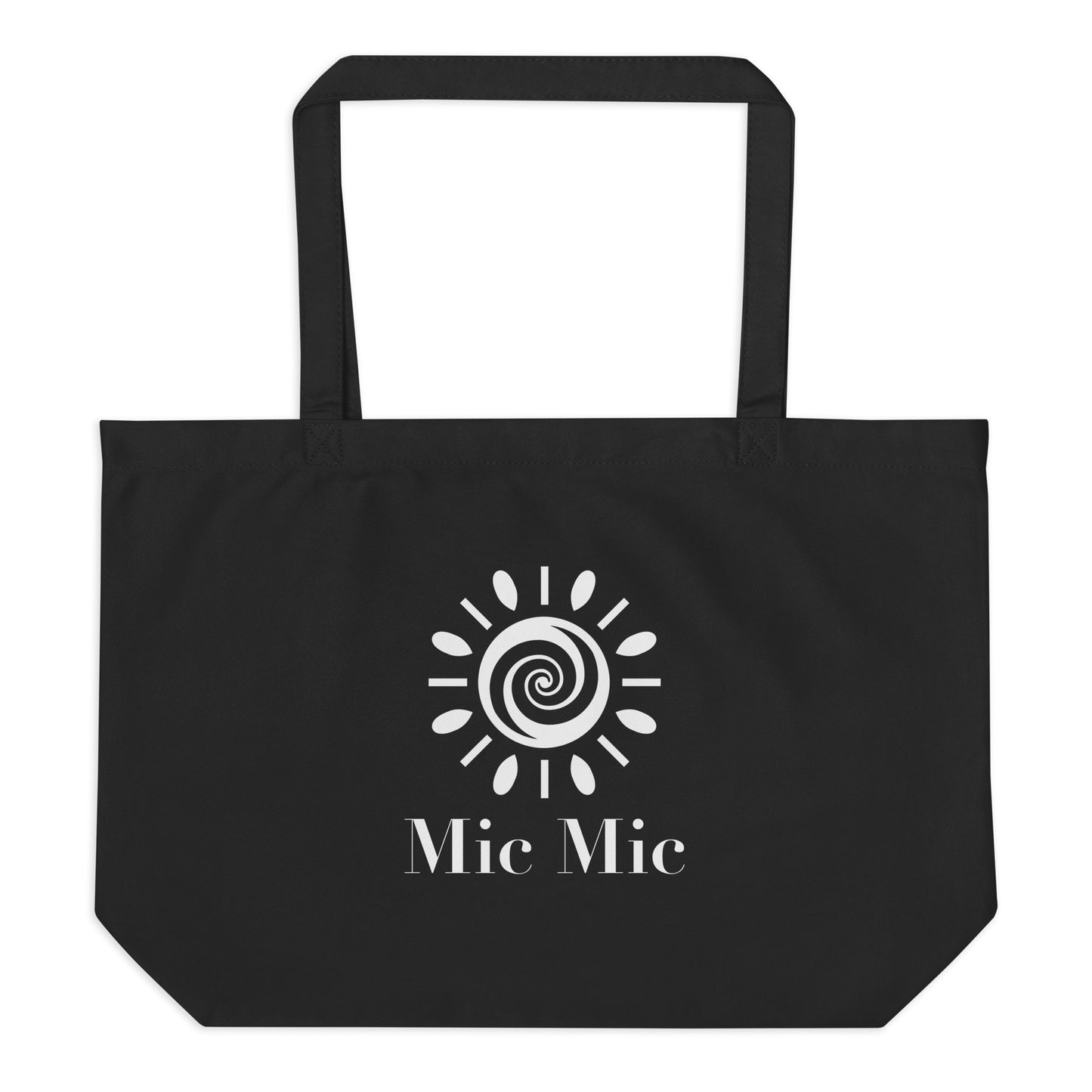 "Optimism Blossoms" Large Organic Tote Bag