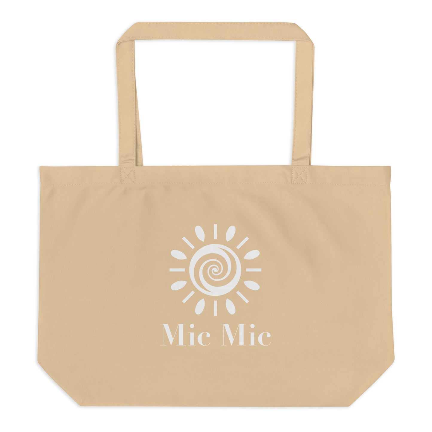 "Optimism Blossoms" Large Organic Tote Bag