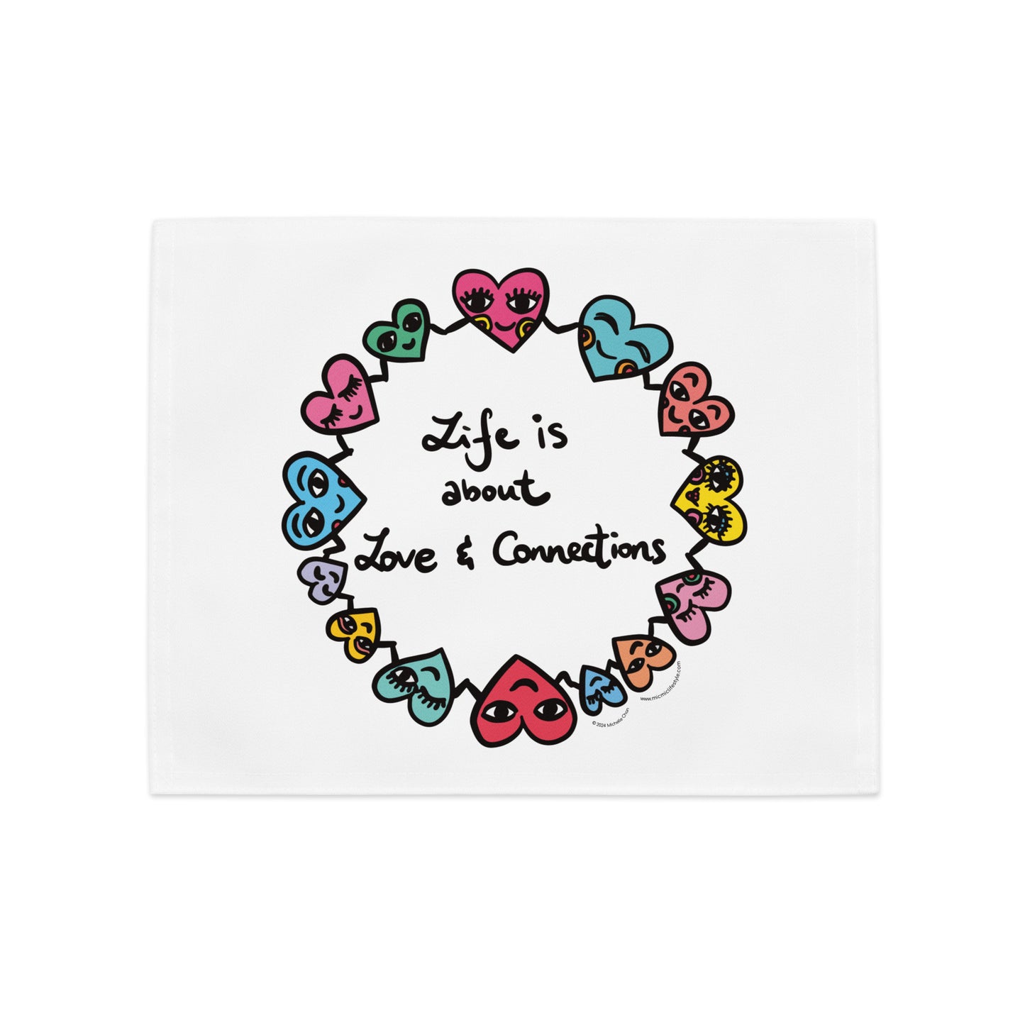 "Life is about Love & Connections" Placemat Set