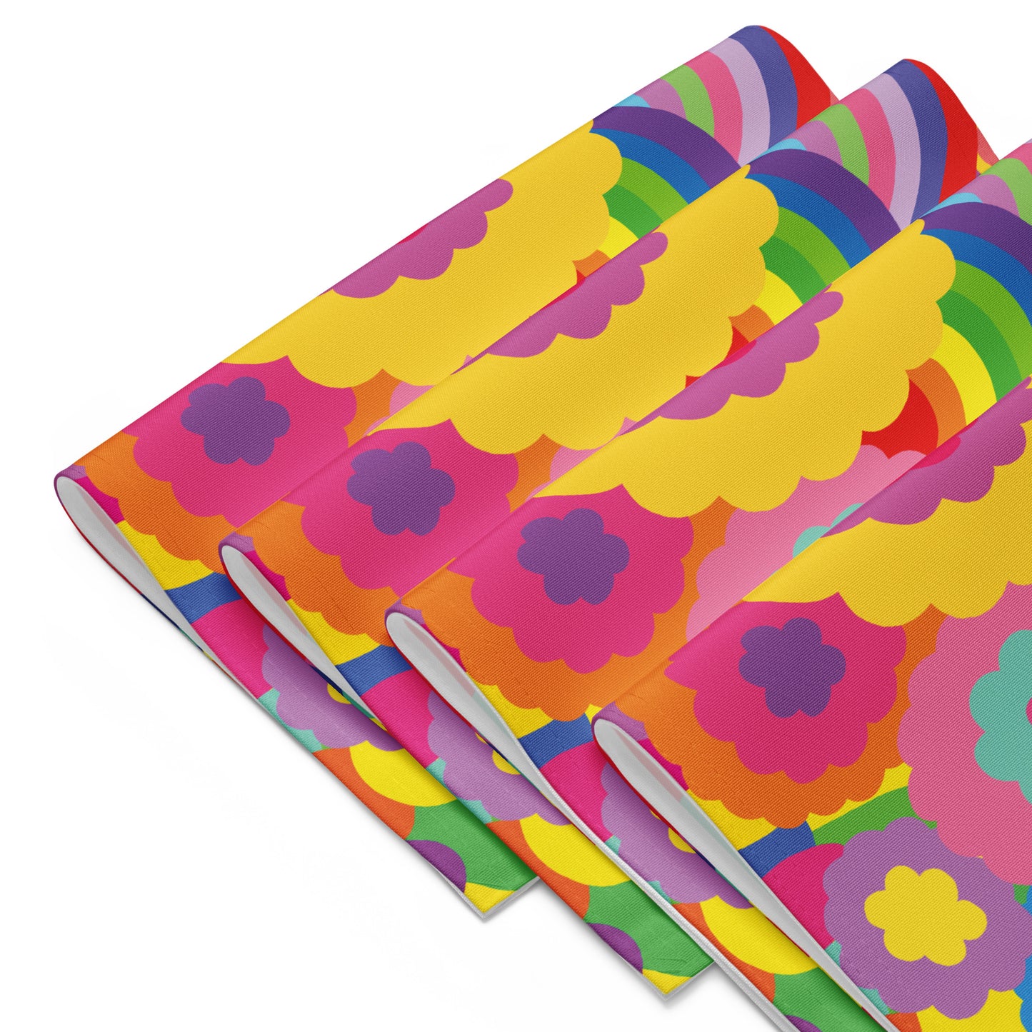 "Optimism Blossoms" Floral Close-up Placemat Set