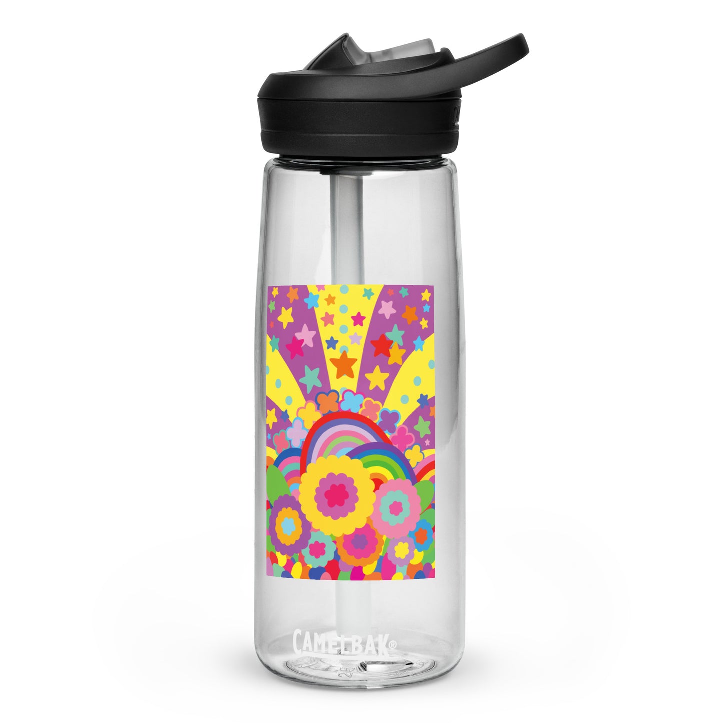"Optimism Blossoms" Sports Water Bottle