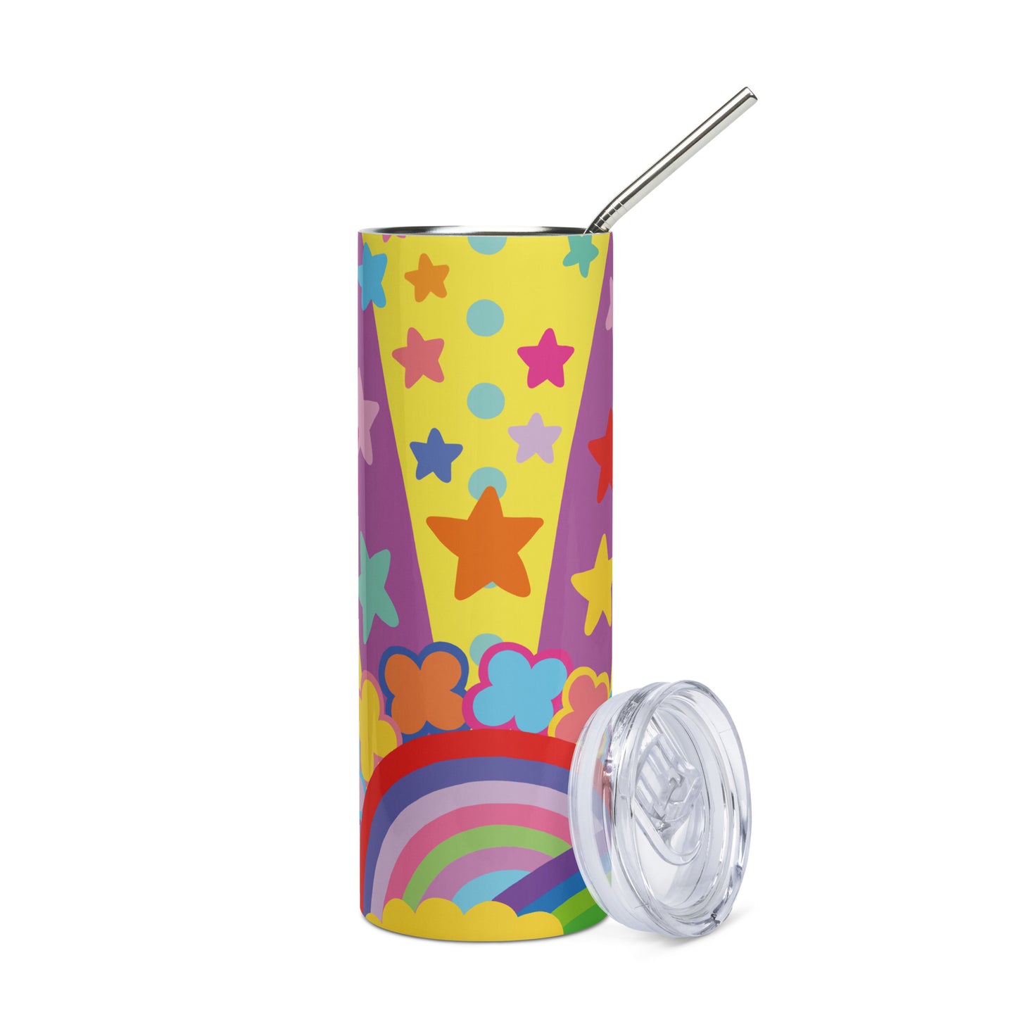 "Optimism Blossoms" Stainless Steel Tumbler
