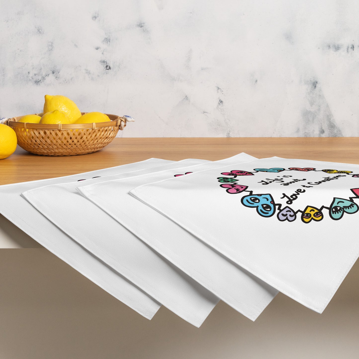 "Life is about Love & Connections" Placemat Set