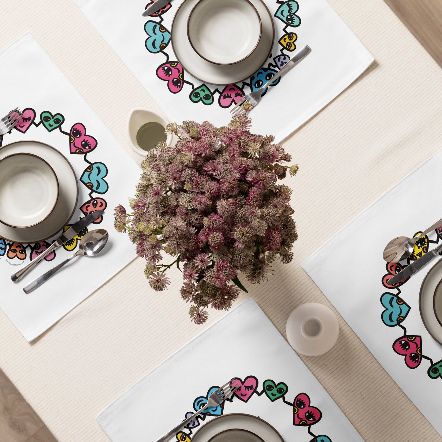 "Life is about Love & Connections" Placemat Set